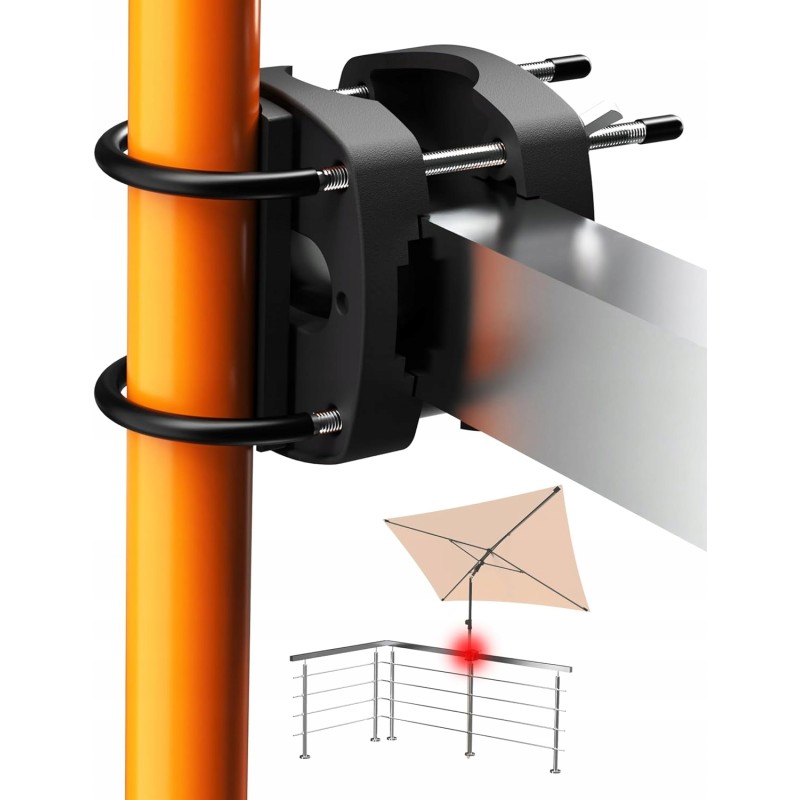 balkono skėčio laikiklis, tvirtas metalinis balkono stovo pagrindas