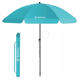 Turkio spalvos sodo paplūdimio skėtis, 180 cm