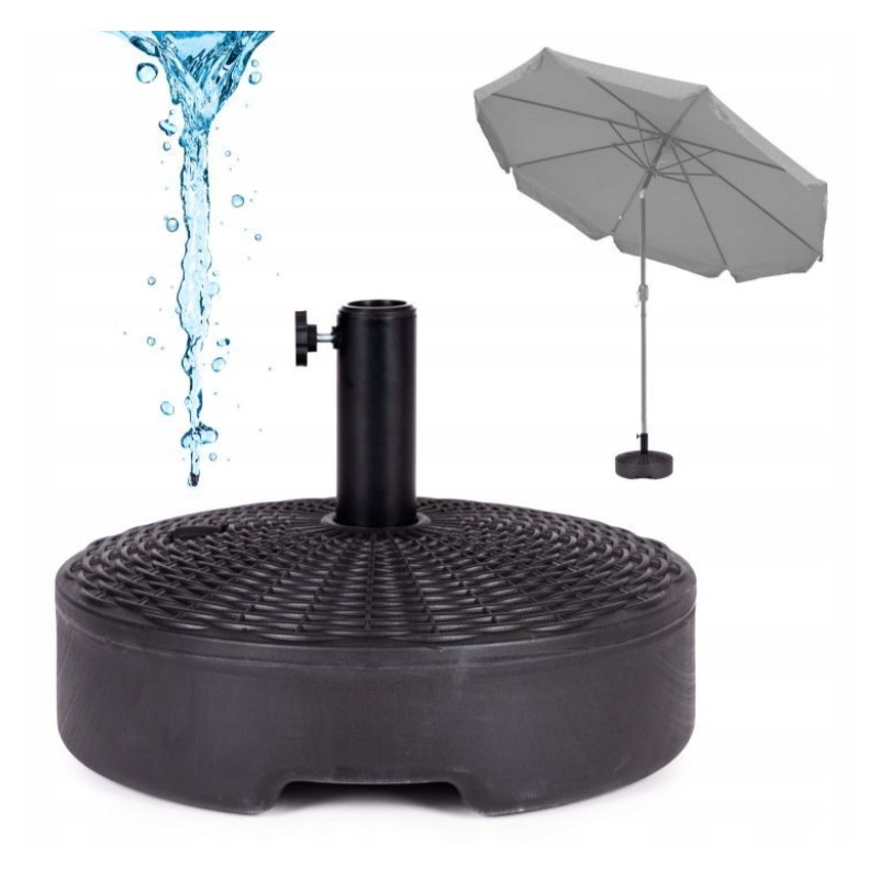 Skėčio stovas apvalus skėčio pagrindas su vandeniu užpildyta rankena 22 l