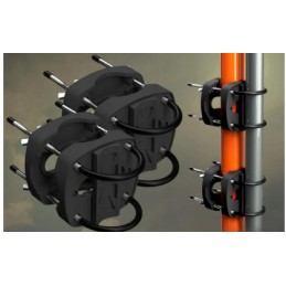 Balkono skėčio laikiklis balkonui, metaliniam turėklui, didelis, reguliuojamas, xxl