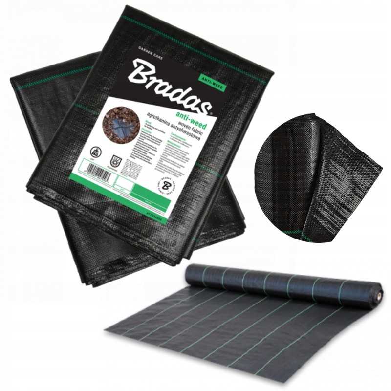 Žemės ūkio audinys stiprus nuo piktžolių 1 6x10m augintas austas kilimėlis