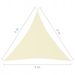 Apsauginė burė 3x3x3m, kreminė, atspari vandeniui, UV