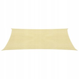 Vidaxl saulės burė 160 g m2 smėlio spalvos 2x3 m HDPE