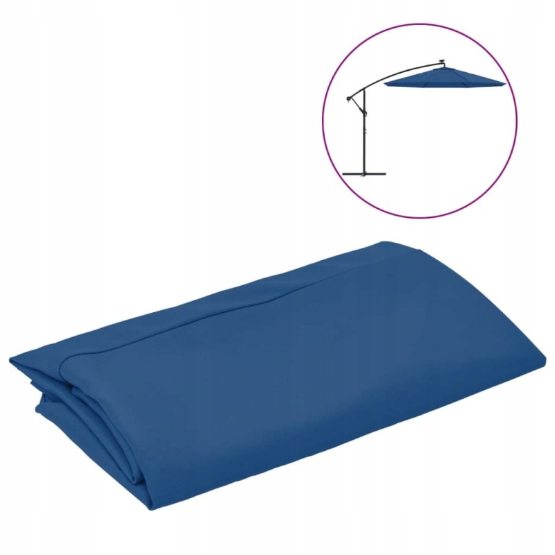 Pakaitinis užvalkalas 300cm sodo skėčiui, žydras