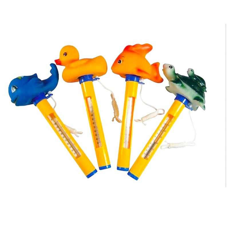 Plaukiojantis termometras, plūdė, baseinas, gyvūnai, vandens temperatūros matavimas