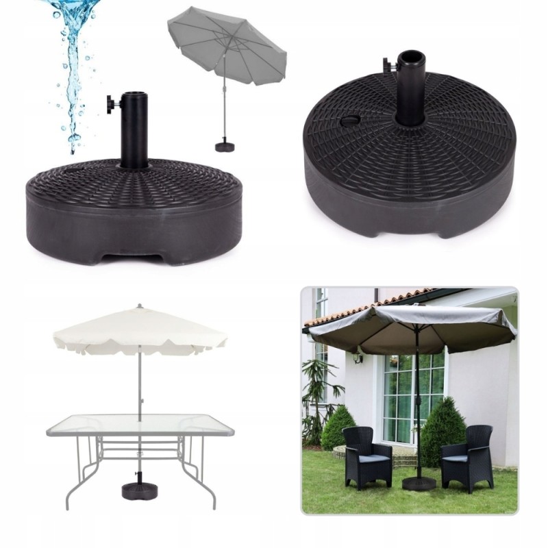 Pagrindas, svertinis sodo skėčio stovas, pripildytas vandens, 22 l