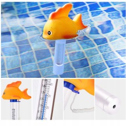 Plaukiojantis termometras, plūdė, baseinas, gyvūnai, vandens temperatūros matavimas