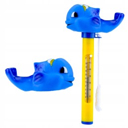 Plaukiojantis termometras, plūdė, baseinas, gyvūnai, vandens temperatūros matavimas