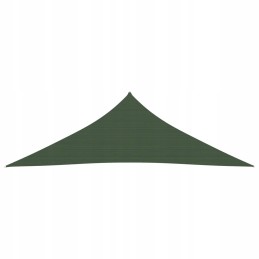 Vidaxl saulės burė 160 g m2 tamsiai žalia 3 5x3 5x4 9 m