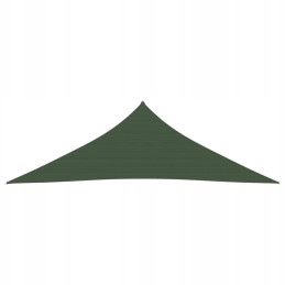 Vidaxl saulės burė 160 g m2 tamsiai žalia 3 5x3 5x4 9 m