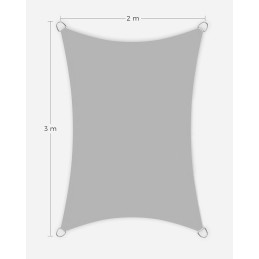 Songmics skėtis, pilkas, 200 x 300 cm