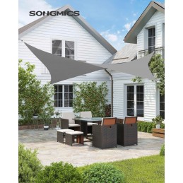 Songmics skėtis, pilkas, 200 x 300 cm