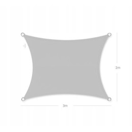 Songmics skėtis, pilkas, 200 x 300 cm