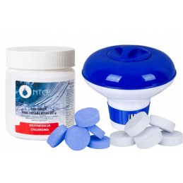 Chloro tablečių rinkinys baseinams, 20g dozatorius
