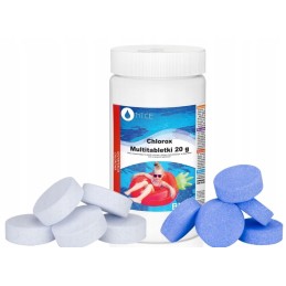 Chloro tablečių rinkinys baseinams, 20g dozatorius