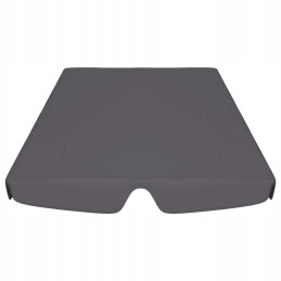 Baldakimas sodo sūpynėms, antracitas, 188/168x110/145 cm