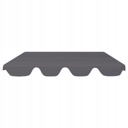 Baldakimas sodo sūpynėms, antracitas, 188/168x145/110 cm