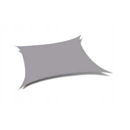 Šešėlinė burė, stačiakampė 2x4 m, pilka