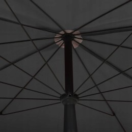 Vidaxl sodo skėtis ant stulpo 200x130 cm antracito