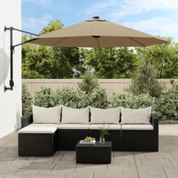 Pakaitinis užvalkalas sodo skėčiui, taupe spalvos, 300 cm