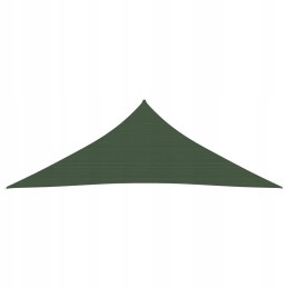 Vidaxl saulės burė 160 g m2 tamsiai žalia 4x4x4 m hdpe