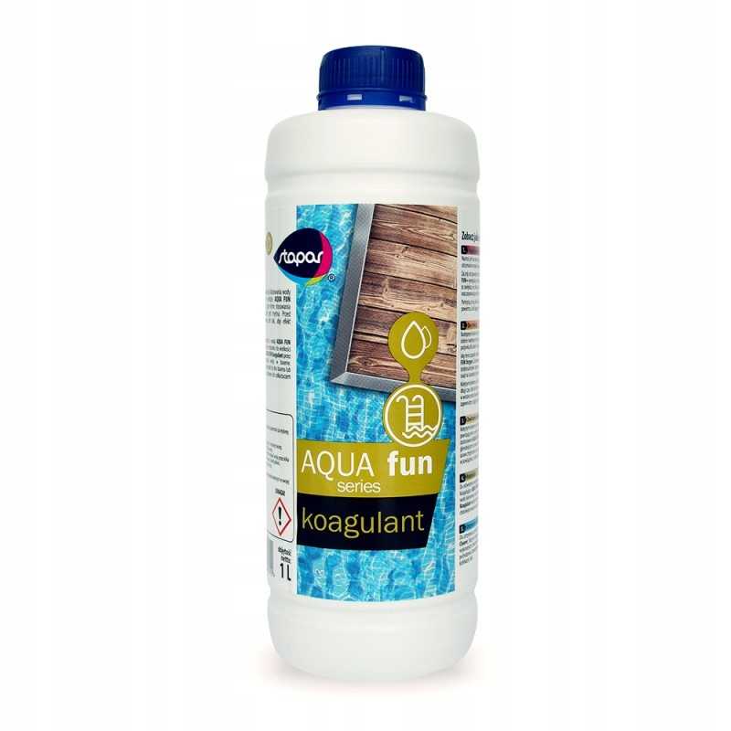 Stapar aqua fun, baseino vandens skaidymas koaguliantais