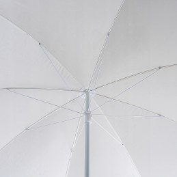 Sodo skėtis, didelis, sulankstomas, 220 cm, kietas, balkonui, kreminis