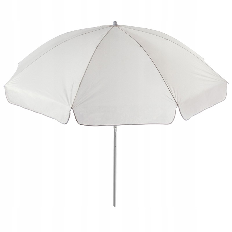 Sodo skėtis, didelis, sulankstomas, 220 cm, kietas, balkonui, kreminis