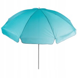 Sodo skėtis, didelis, sulankstomas, 220 cm, kietas, balkonui, mėlynas