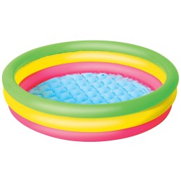 Pripučiamas baseinas minkštu dugnu 102x25cm, puikiai tinka vaikams