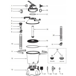 Bestway 58515 58397 P6663 siurblio pirminis filtras