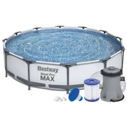 Bestway plieninis pro max horizontalus baseino vamzdis