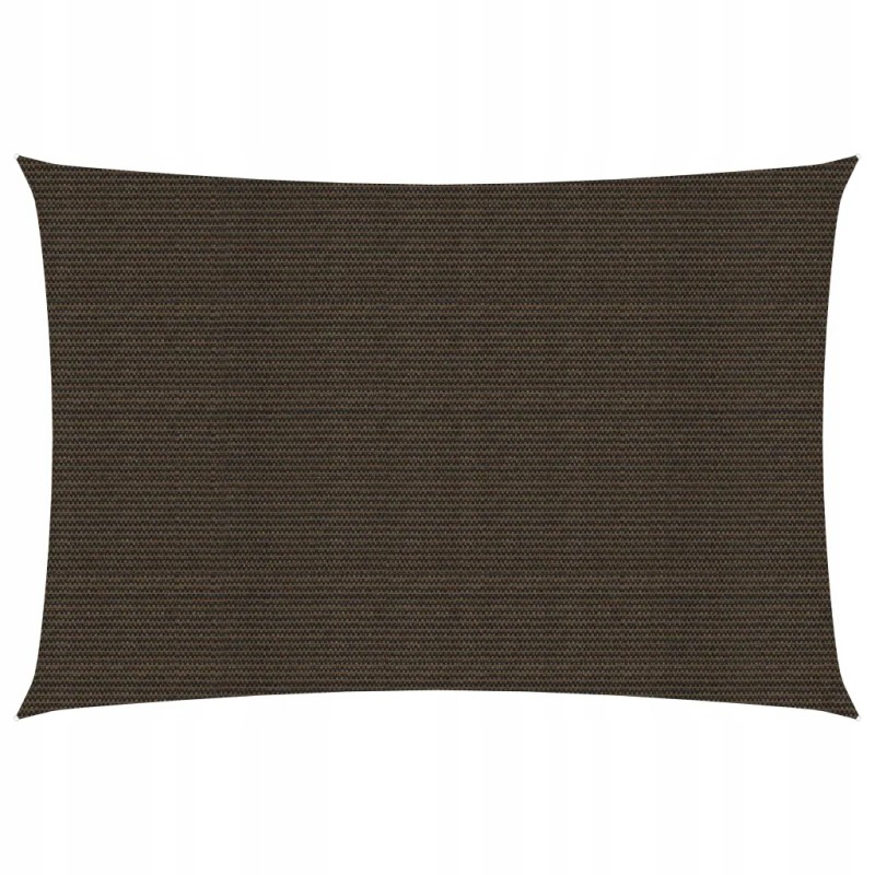 Vidaxl saulės burė 160 g m2 ruda 2x4 5 m hdpe