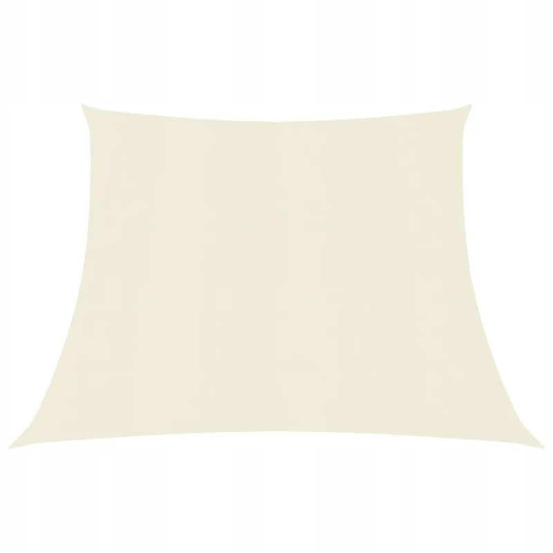 HDPE šešėlinė burė, kreminė, 3/4 x 3 m