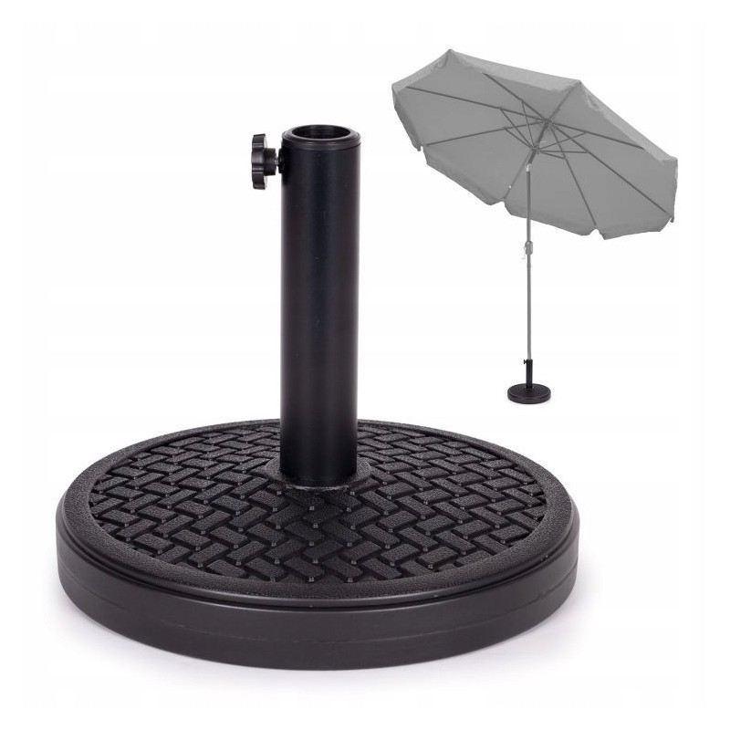 Base load capacity of the parasol for garden and terrace 12kg