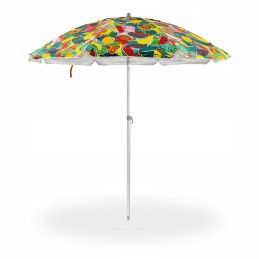 Paplūdimio skėtis su reguliuojamo ilgio tropiniu tadaru 200 cm