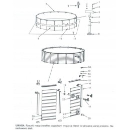 Viršutinis dangtelis grafito sekvosia 478x124 intex 12218