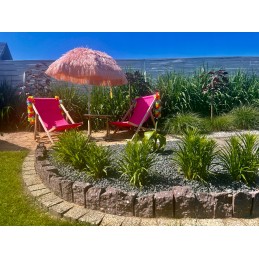 Havajietiškas pakreipiamas sodo skėtis, skersmuo 160cm