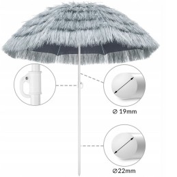 Havajietiškas pakreipiamas sodo skėtis, skersmuo 160cm