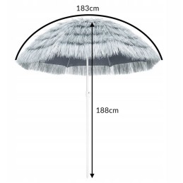 Havajietiškas pakreipiamas sodo skėtis, skersmuo 160cm