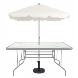 Garden umbrella stand base with a load capacity of 12 kg filled with aggregate