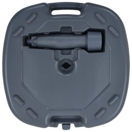 Skėčio pagrindas, pilkas, pripildytas smėlio/vandens