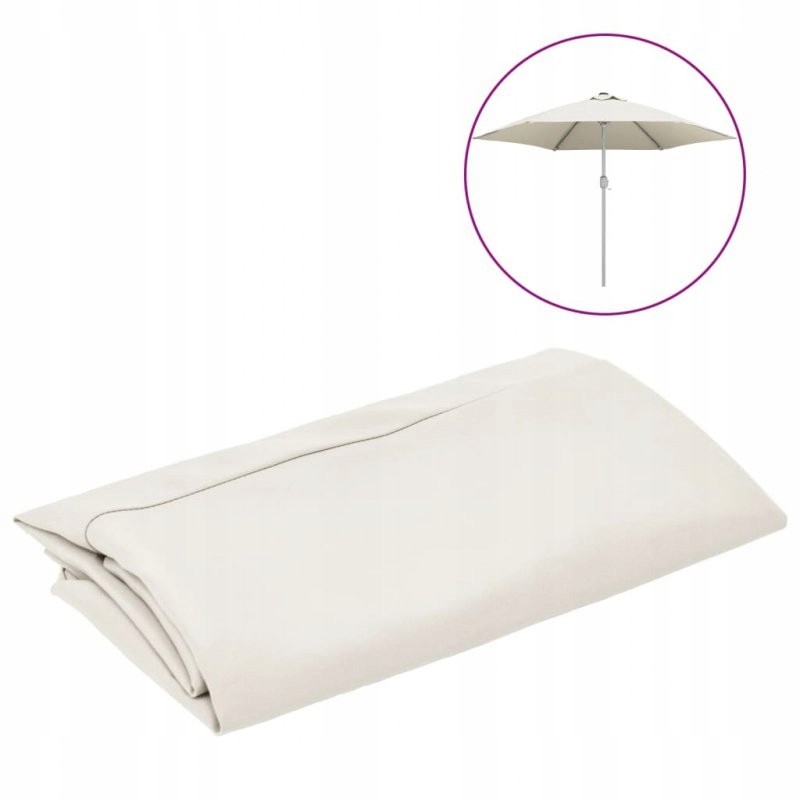 Pakaitinis sodo skėčio užvalkalas, smėlio baltas, 300 cm