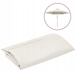 Pakaitinis sodo skėčio užvalkalas, smėlio baltas, 300 cm