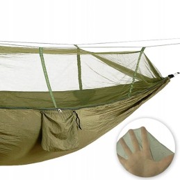 Išgyvenimo turistinis hamakas su tinkleliu nuo uodų