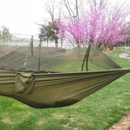 Išgyvenimo turistinis hamakas su tinkleliu nuo uodų