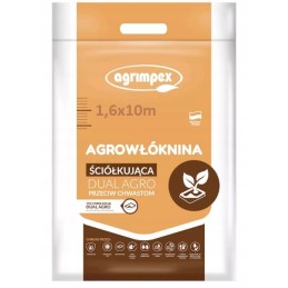 Augalinis audinys ruda juoda 1 6x10 m 50g m2 dual