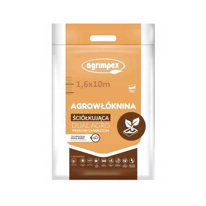 Augalinis audinys ruda juoda 1 6x10 m 50g m2 dual