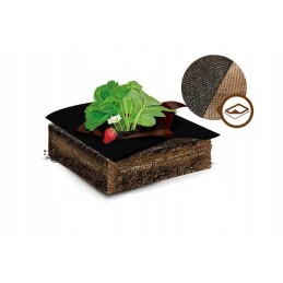 Augalinis audinys ruda juoda 1 6x10 m 50g m2 dual