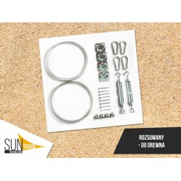 Visas medinis surinkimo rinkinys, skirtas ištraukiamoms (valcuotoms) burėms